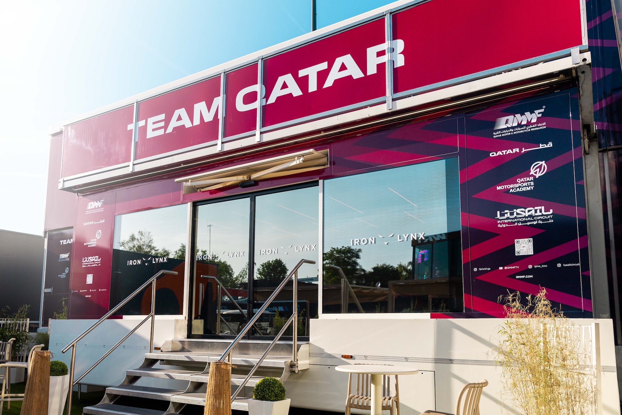 Der Hospitality-Truck von Team Qatar